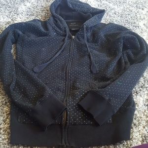 Womens fox hooded zip up sweatshirt size large